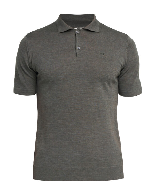 100% Merino Fritz Polo – Fine-Knit with Classic Collar